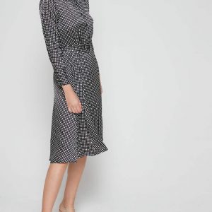 Square Print Shirt Dress