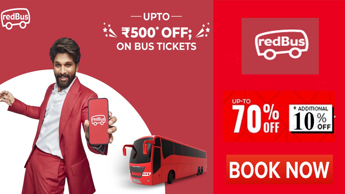 RedBus Promo Code Save Rs 300 on Ap and TS route