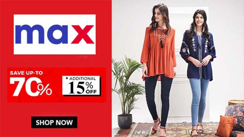 Max Fashion Coupons, Promo code, Offers & Deals