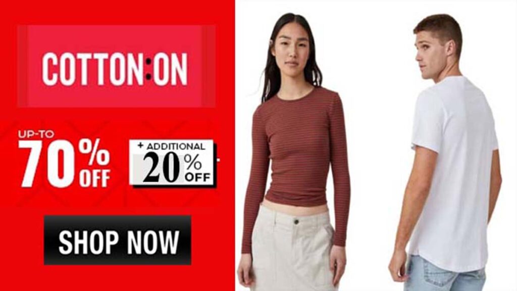 Cotton On Coupons, Discount Codes & Deals