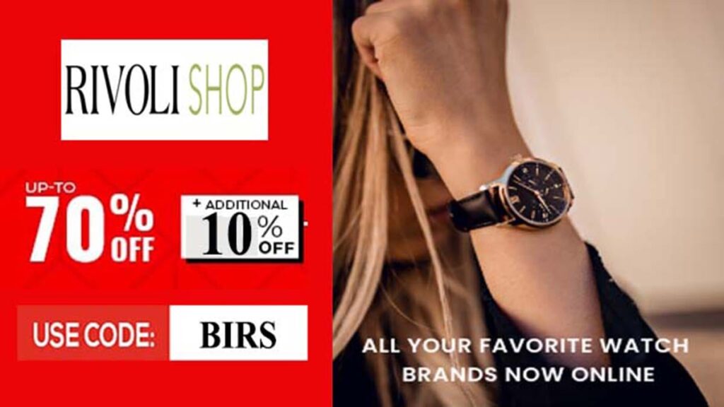 Rivoli Shop Coupon Code BIRS