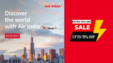 Air India Discount Code | Extra 10% OFF Flight Bookings